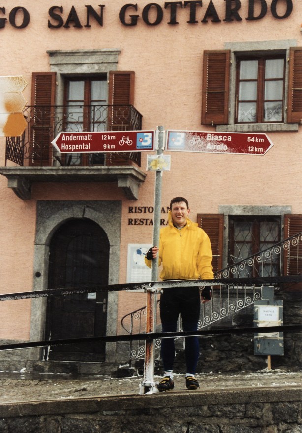 The top of the Gottard pass. It was cold.