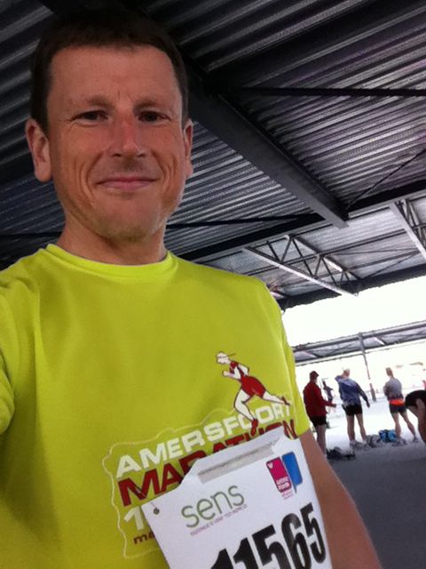 Before the start of the Amersfoort marathon