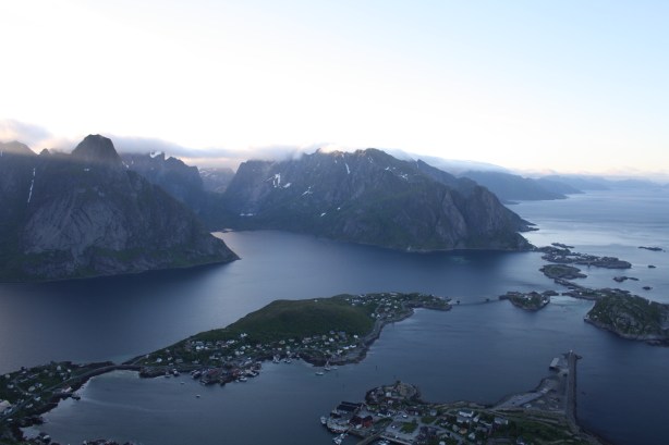 The amazing view above Reine