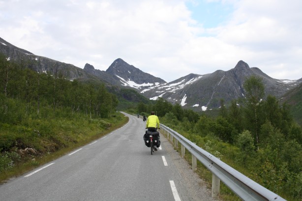 The long steep climb on Senja The long steep climb on Senja