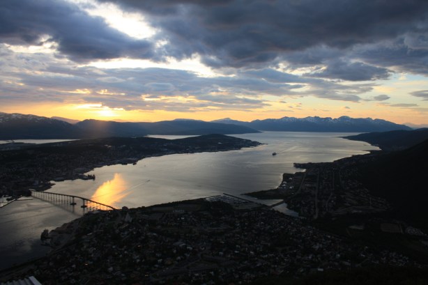 Tromsø just before midnight Tromsø just before midnight
