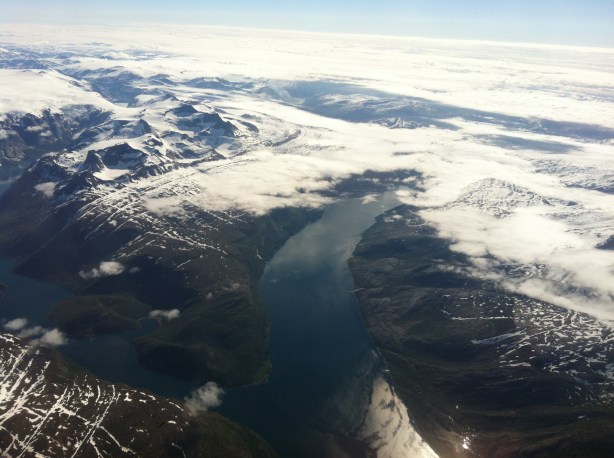 The view from the plane