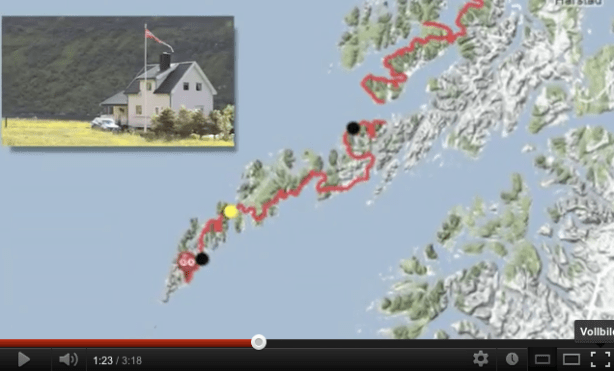 YouTube video of the Bodø - Nordkapp 2012 cycle trip YouTube video of the Bodø - Nordkapp 2012 cycle trip