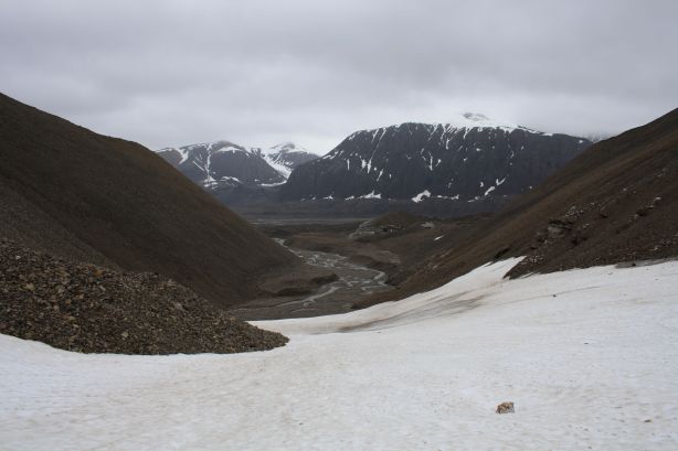 Looking down the valley