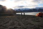 The midnight sun on Svalbard