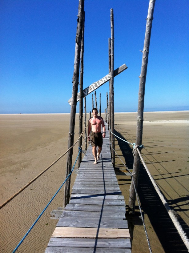 The jetty at the end of Vlieland