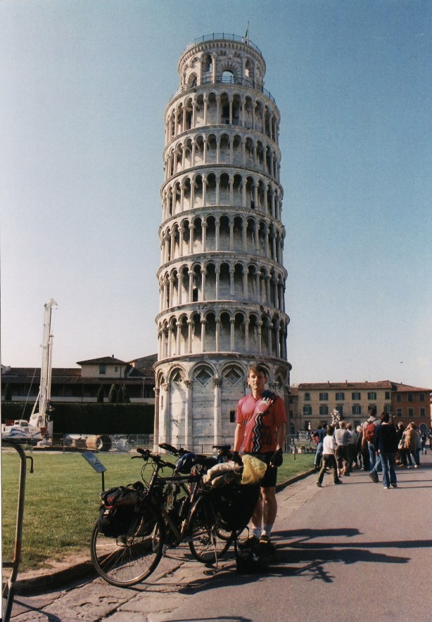 Starting point: The leaning tower of Pisa.