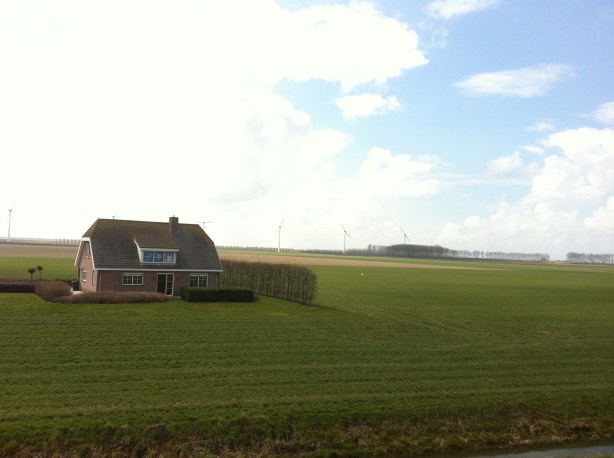 Dutch polder and house