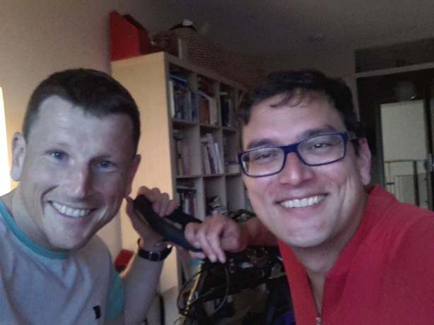 Ed and me before departure