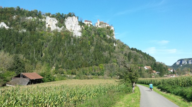 Castle perched on a cliff face