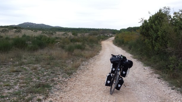 Another Croatian bike path - I turned back