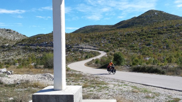 The cross at the Bosnian Herzegovinan - Croatian border