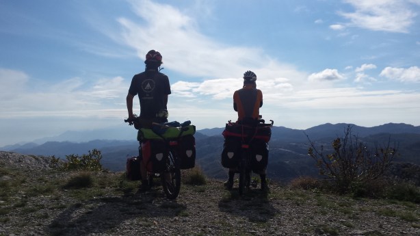 Looking out towards Albania