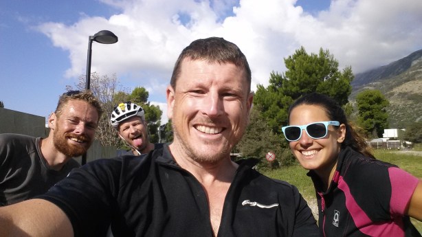 Sotiria, Maarten, James and me