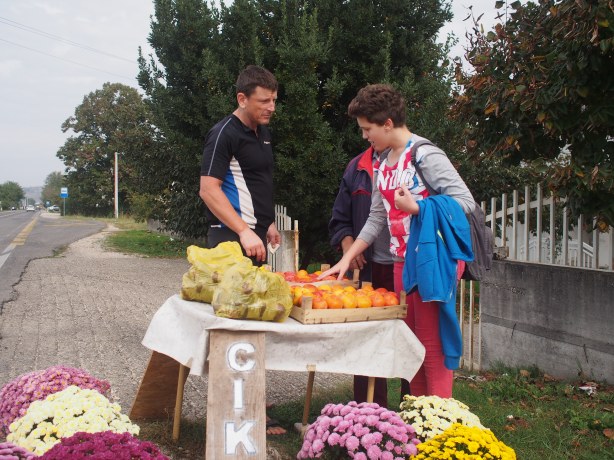 Buying persimmons in Bosnia and Herzegovina