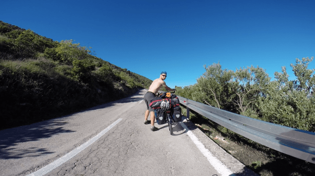 James is a bit of a slacker. This hill wasn't even 7%.