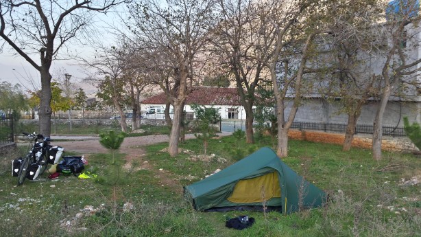 Tent position in Bicaj before all the stress