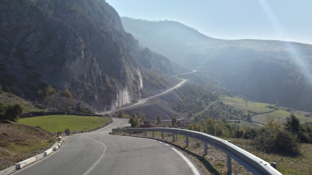 The road to Peshkopi