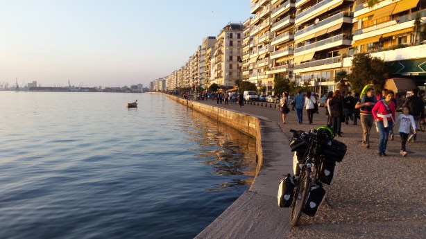 Approaching sunset in Thessaloniki
