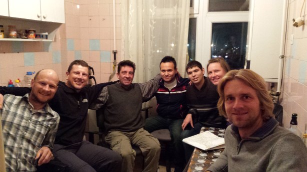 At our warm showers host in Edirne