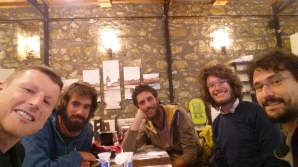 Touring cyclist get-together