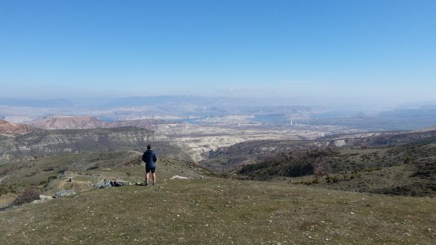 Looking out over the vast panorama