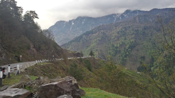 Road just before Khulo