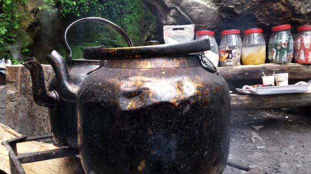 Tea at the waterfall