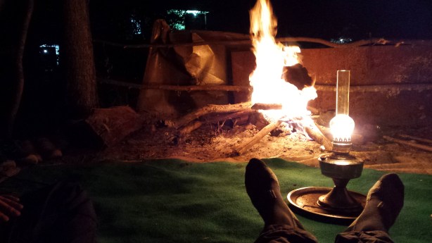 The fire and the music