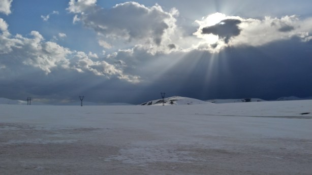 Almost at the top of the pass