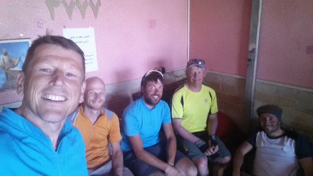 Tea in the local taxi office