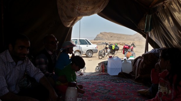 In the nomad's tent