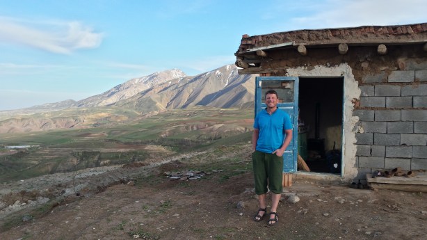 The hut perched on the hill