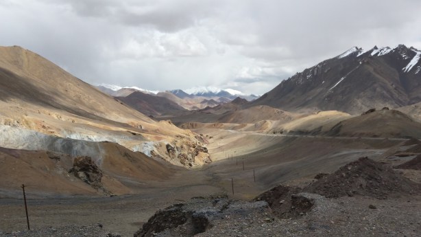The view looking back from the pass