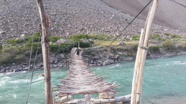 Bridge to the campsite
