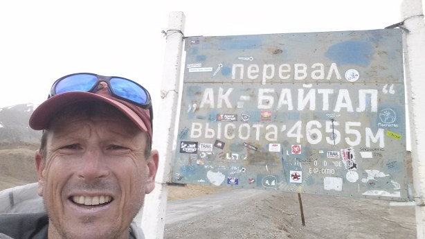 At the base of the pass