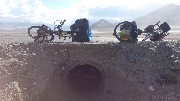 Our hideout from the wind