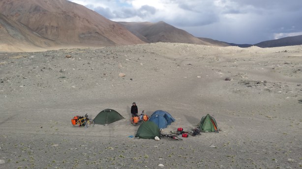 Our moonscape camping spot
