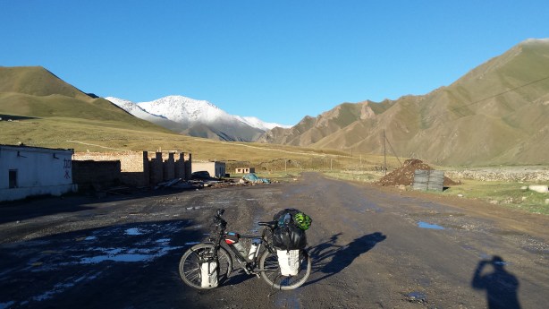 The rainy village in the sun