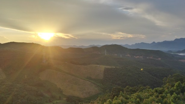 Sunset at the top of the pass