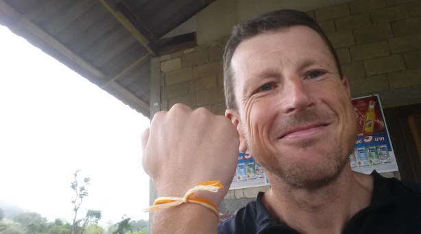 In the morning we were blessed by the monk. His blessing got us over the pass.