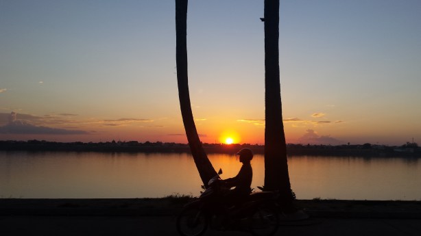 Sunset on the Mekong