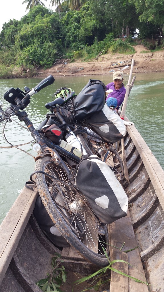 My humble mode of transport across the Mekong