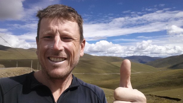 At the top of the pass