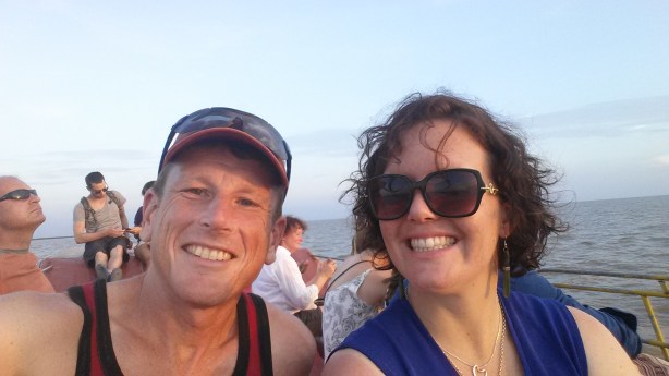 Lynda and I on the Tonle Sap lake