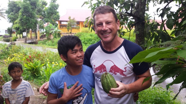 My first cocoa fruit