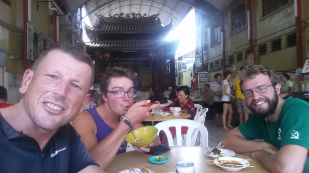 The new cycling team - me, Clement and Will