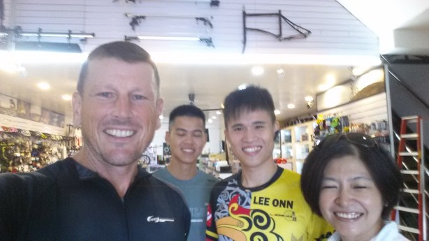 The bike team in Kuching