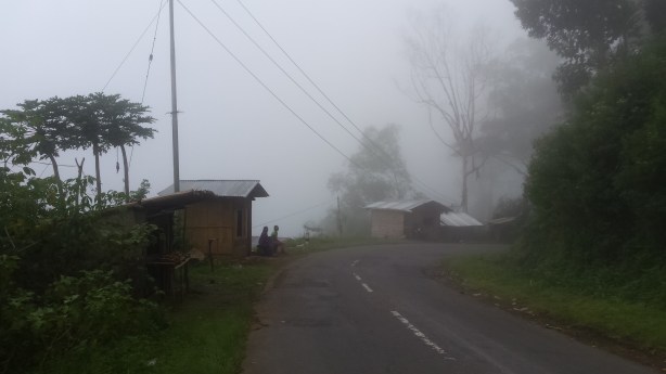 Road in the cloud