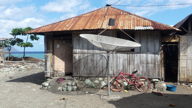 In the beachside village